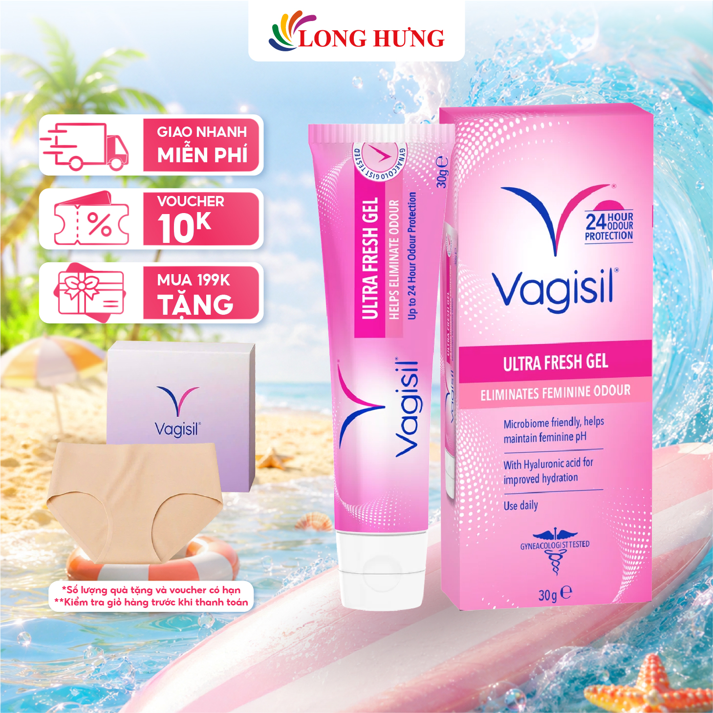 Kem dưỡng làm dịu vùng kín Vagisil Ultra Fresh Gel (30g