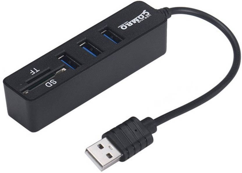 Bộ chia cổng usb 1 thàng 3 cổng kết nồi đầu đọc thẻ sd / tf