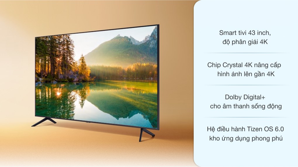 Tivi Samsung 4K 43 inch UA43AU7700