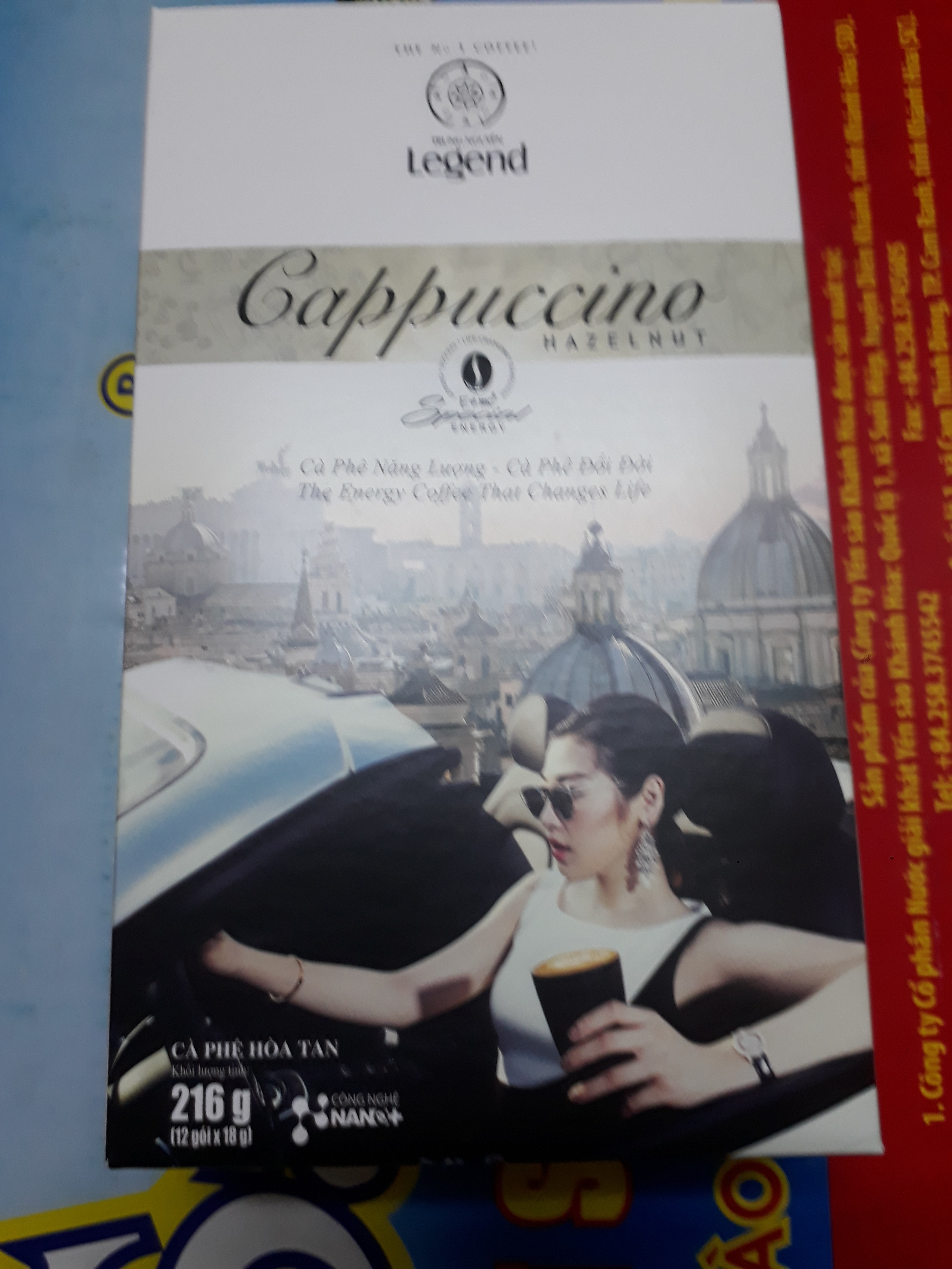 [HCM]Trung Nguyên Legend Cappuccino Hazelnut 12 sticks 18gr