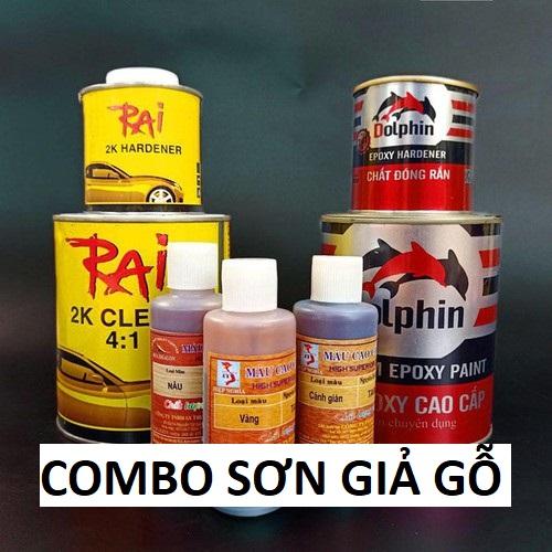 COMBO SƠN GIẢ GỖ TRÊN SẮT MẠ KẼM DỄ THỰC HIỆN