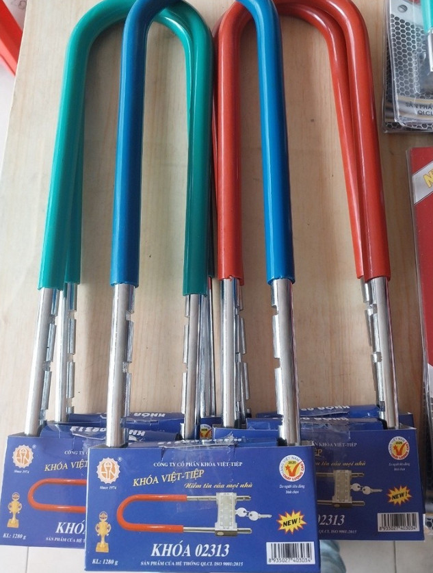 Khóa chữ u dài việt tiệp 02313 - khóa cửa kính , khóa xe