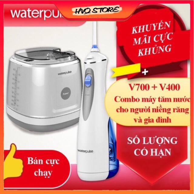 Máy tăm nước Waterpulse V700 +V400 gia đình và du lịch