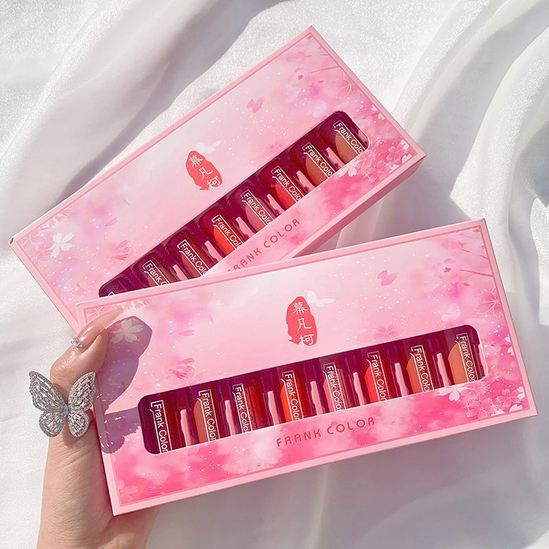 ✨Bộ 8 Chì Tẩy Trang Môi Mat Ứng Dụng Dài Tạo Độ Ẩm Không Trôi Không Dính Chống Nước