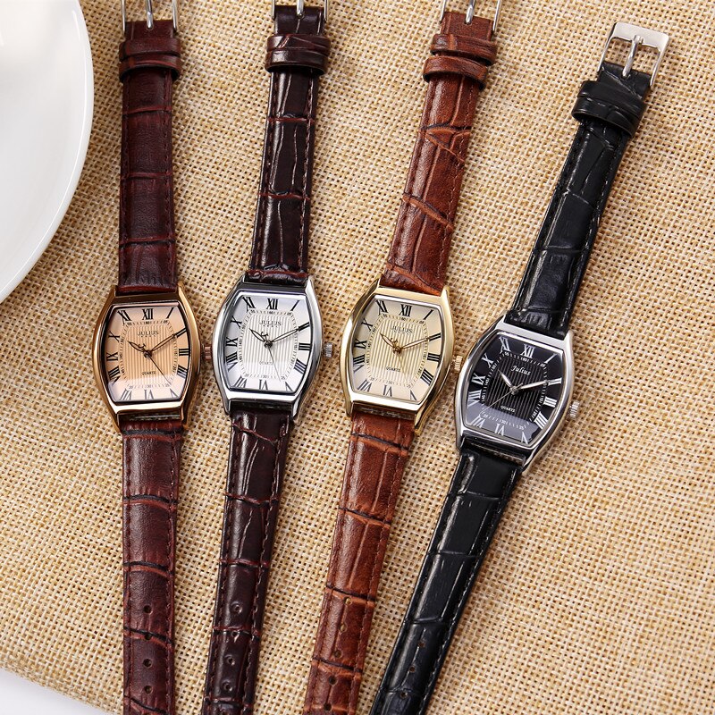 Đồng hồ nữ JA-703L Julius Hàn Quốc mặt oval (Nhiều màu)