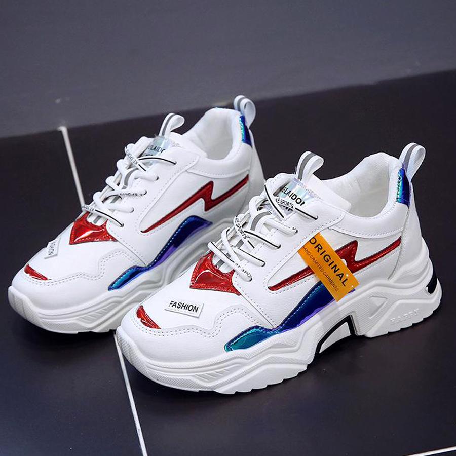 [Hoàn Tiền 15%]Giày nữ đẹp cao cấp Giày thể thao nữ TK mẫu mới siêu đẹp đế độn 5 phân êm chân, chất liệu mềm mại