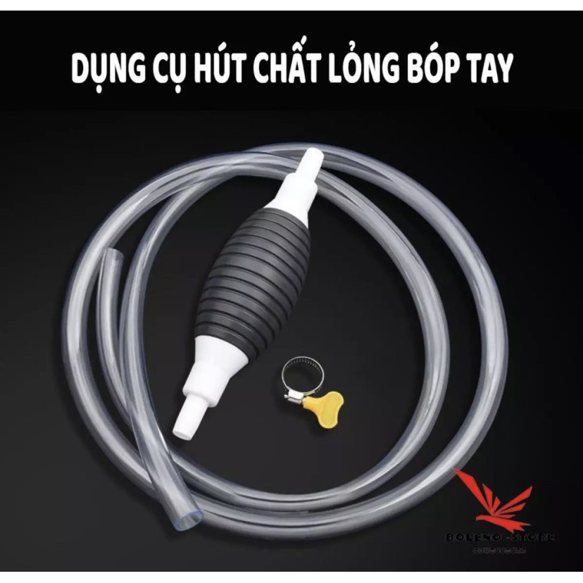 Vòi hút , hút xăng dầu đa năng - dụng cụ bơm hút chất lỏng bóp tay.