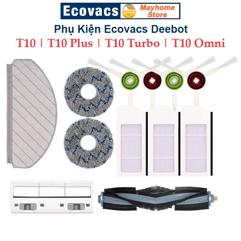 Chổi Lăn Chính Robot Ecovacs Deebot T10, T10 Plus, T10 Turbo, T10 Omni, T20 Max, T20 Max Plus, T20 Pro & T20 Pro Plus