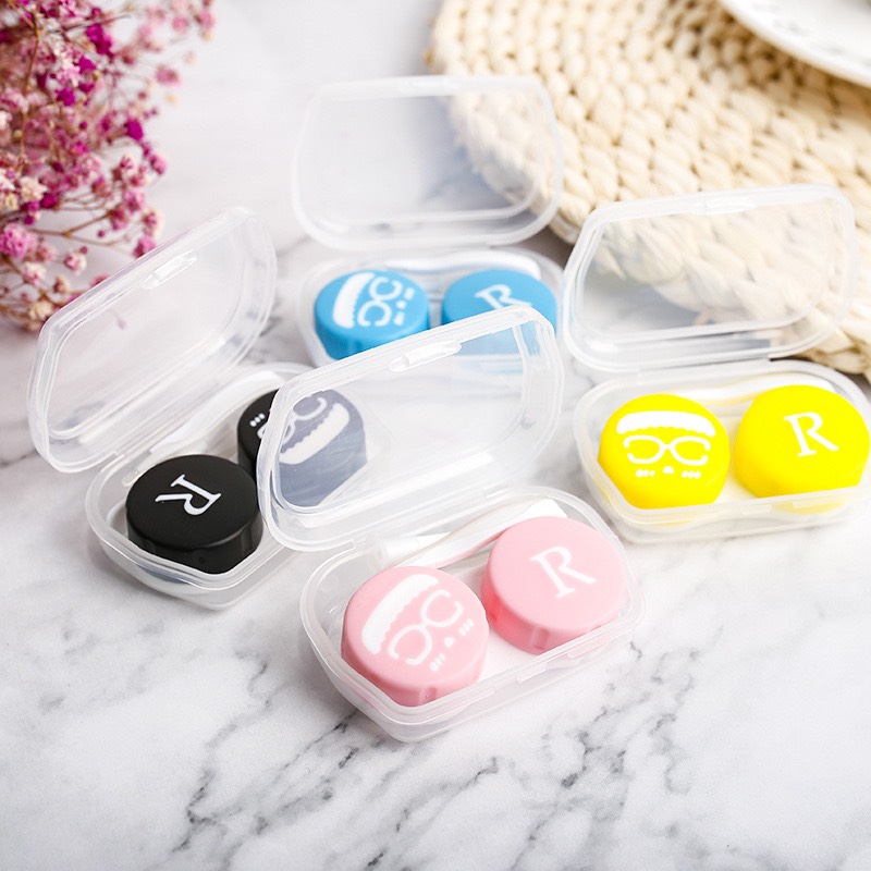 Bộ khay ngâm + dụng cụ đeo kính áp tròng Eye Secret