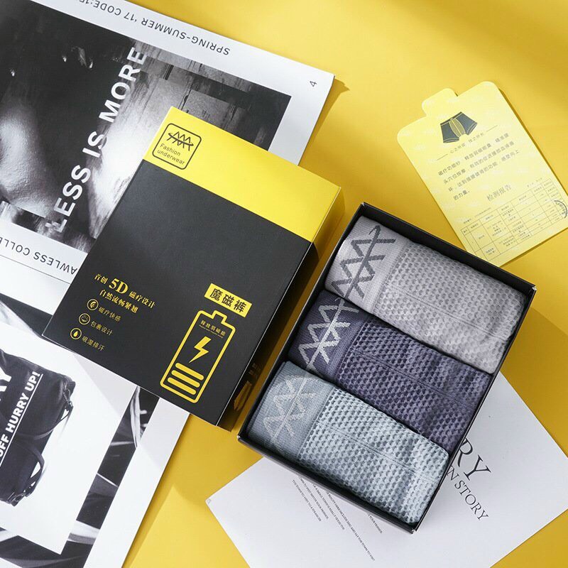 Hộp 3 quần sịp đùi boxer AAA chất liệu cotton siêu mềm mại, thoáng mát và siêu co giãn, quần lót nam, boxer nam- Mon Amy