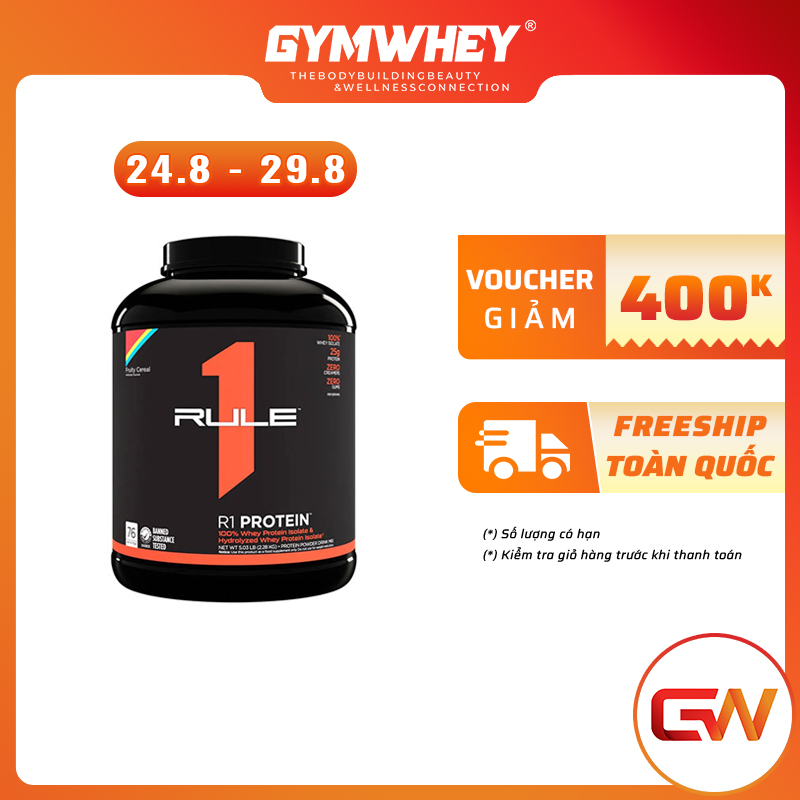 Sữa Dinh Dưỡng Giúp Tăng C ơ Nhanh RULE 1 Protein 5Lbs (2.3 KG) Authentic