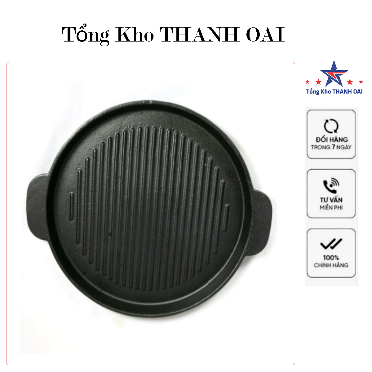 Bếp cồn chảo gang đen trắng chuyên dụng cho đồ nướng