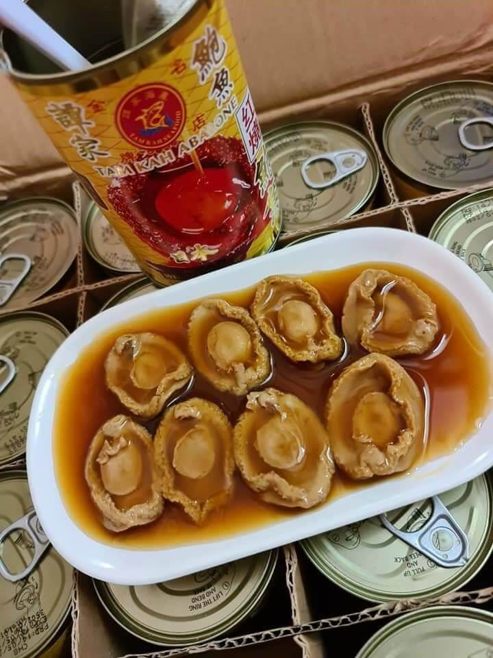 Bào ngư hồng xíu ăn liền 8 con hộp