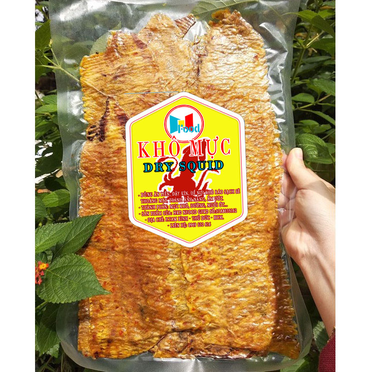 Mực cán tẩm - khô mực cán tẩm gia vị - cay cay đệ nhất