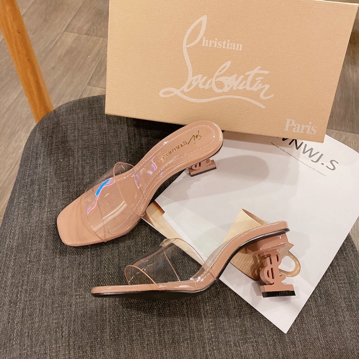 Guốc nữ gót 5p quai ngang hàng có sẵn mã MH2710 2021