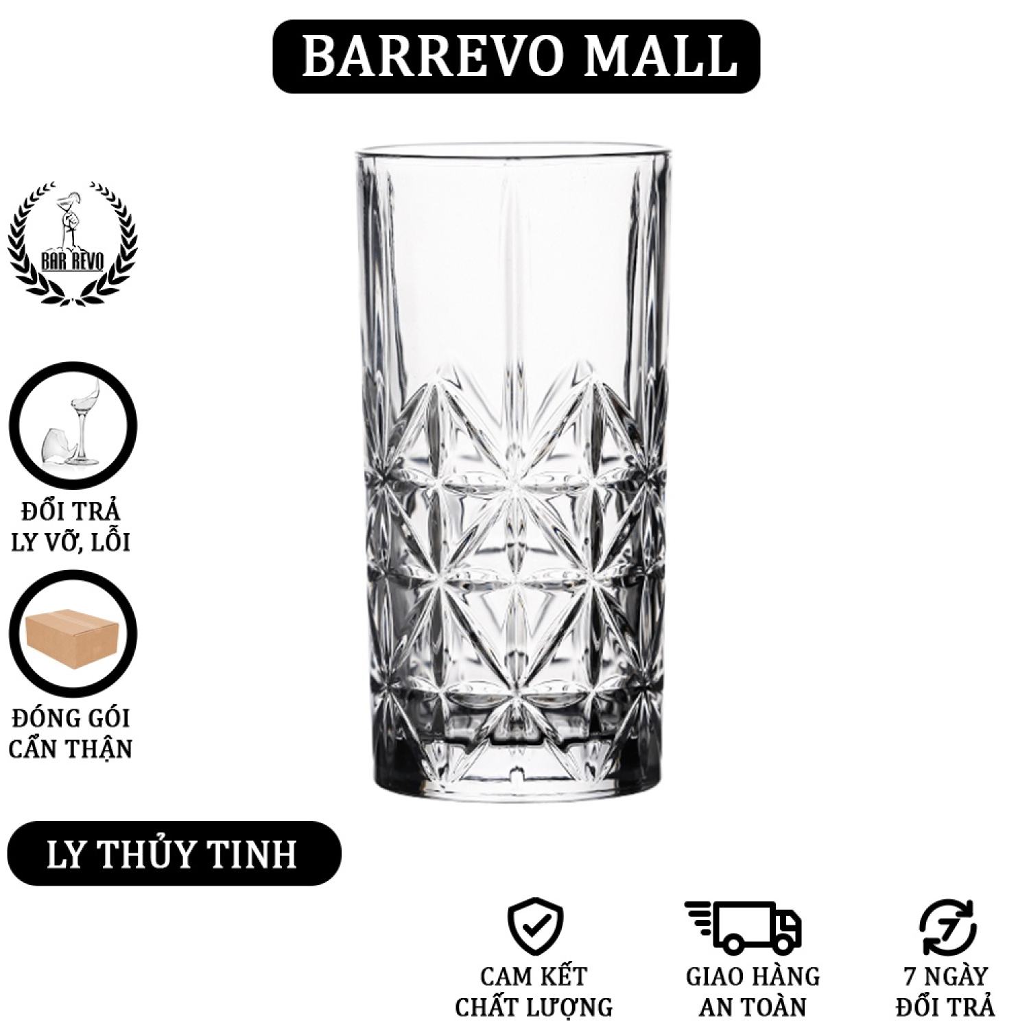 HL814B - Ly Highball Longdrink cross highland - Ly Thủy Tinh