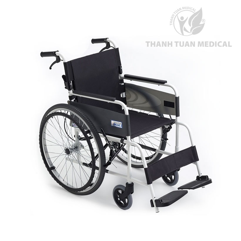 ♿ XE LĂN MIKI VA-1L Chính hãng Nhật Bản - Khung hợp kim nhôm Nhẹ 12,6kg – Bền bỉ – Linh hoạt trên mọi hành trình