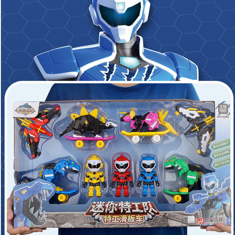 Đồ chơi miniforce siêu nhân nhí miniforce bộ miniset siêu nhân và khủng long