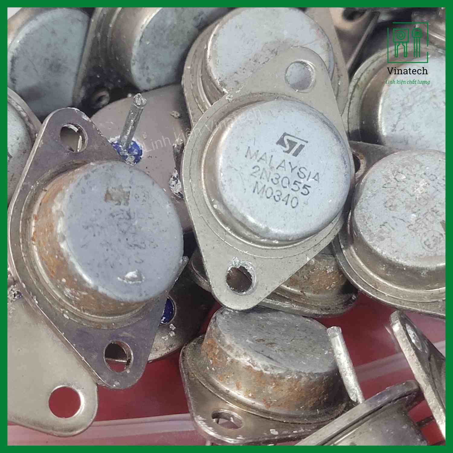 Transistor Sò sắt 2n3055 malaysia -hàng tháo máy bao sống tốt- Vinatech