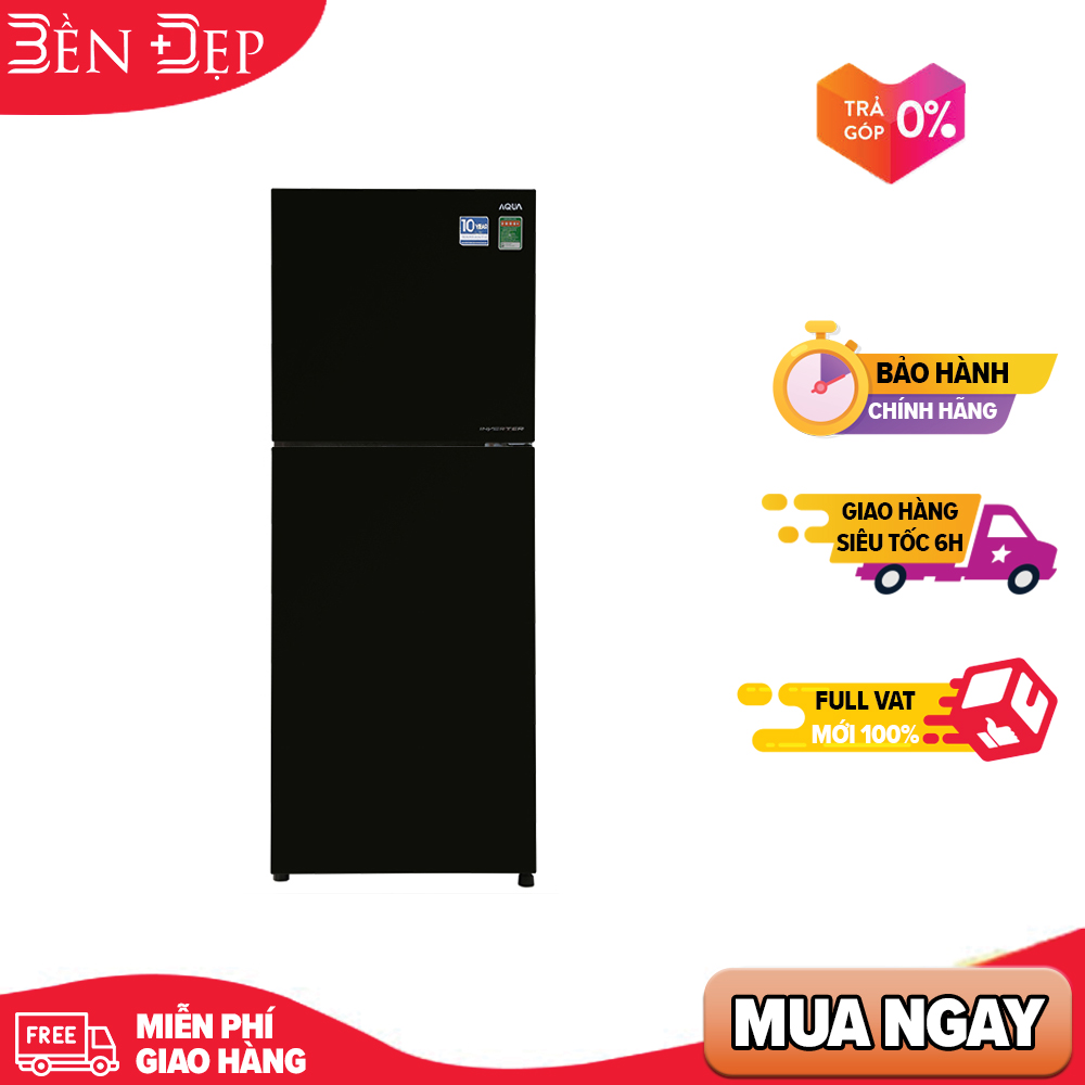 Tủ lạnh inverter aqua 344 lít aqr-t389fa wgb