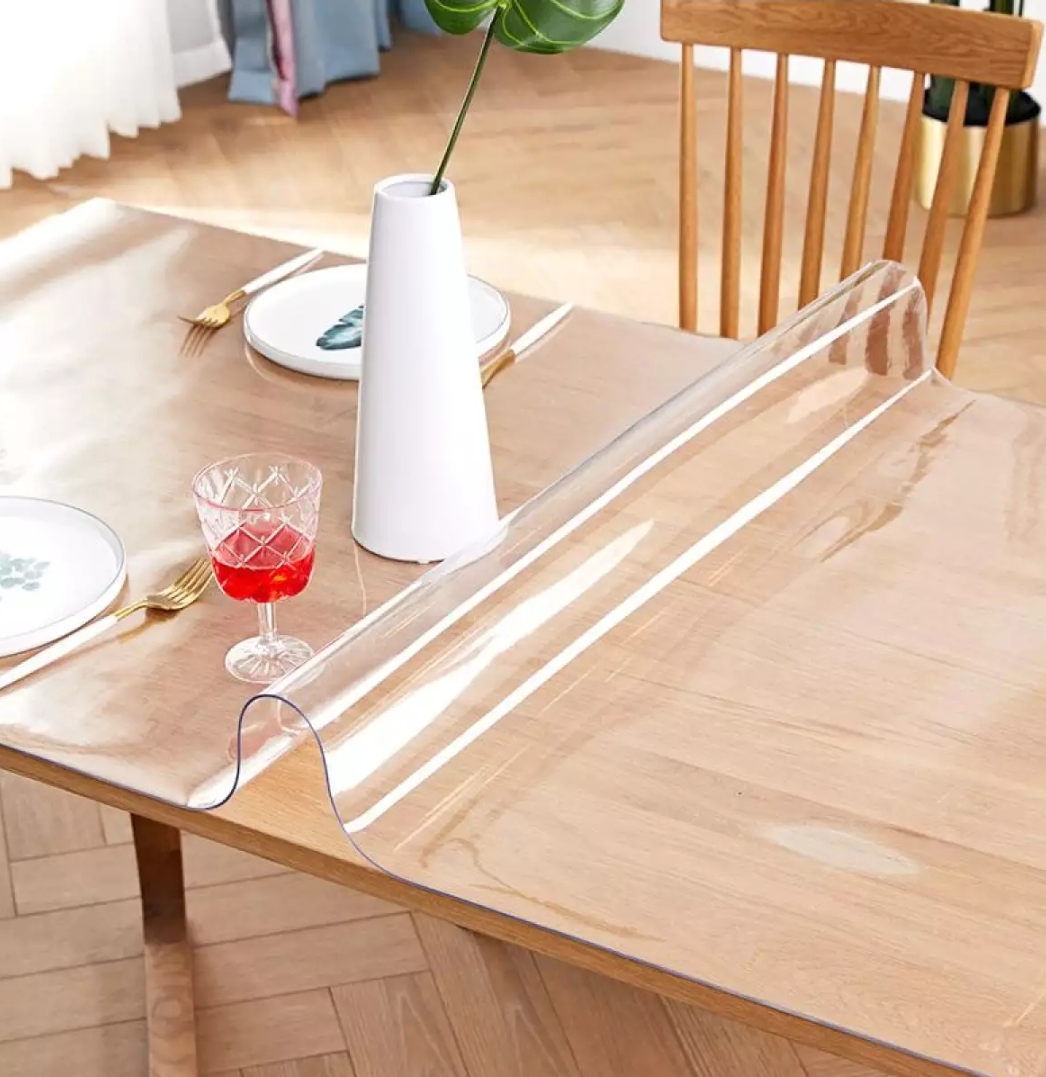 [HCM][1 TẤM - KÍCH THƯỚC 140cm*80cm*0.9mm]KÍNH TRẢI BÀN NHỰA PVC MỀM TRONG SUỐT CHỐNG THẤM FOOJO FU HABITAT