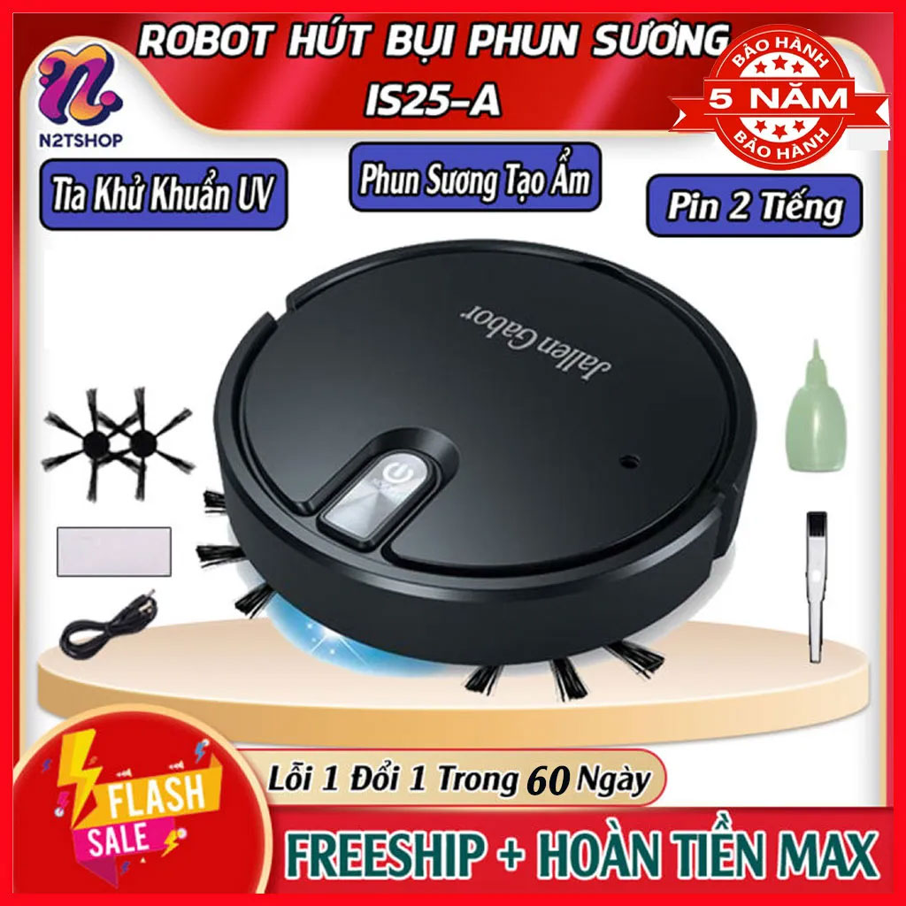 Robot hut bụi lau nhà IS25A, robot hut bụi lau nhà tự động, rô bốt hút bụi lau nhà, máy hút bụi, robot hút bụi, máy hút bụi thông minh