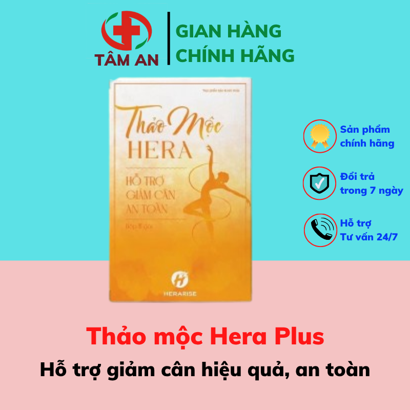 TRÀ THẢO MỘC HERA PLUS - Trà Giảm Cân Nhanh Cấp Tốc An Toàn Thảo Mộc Không Phải Thuốc Giảm Cân Hera Plus chính hãng