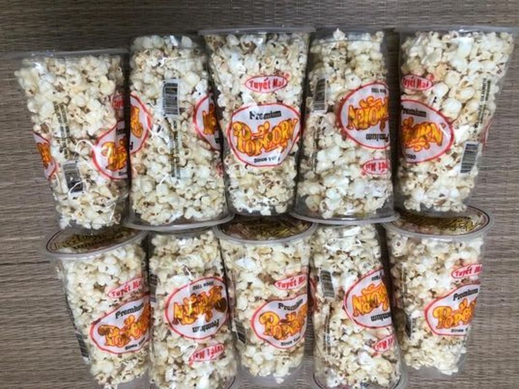 Bắp rang bơ ly tuyết mai - cực ngon