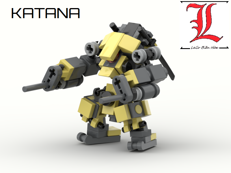 Đồ chơi lắp ráp Robot Moc mech Katana