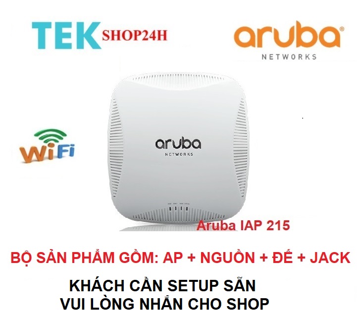 Thiết bị phát wifi, bộ phát wifi aruba 215 hàng qua sử dụng bh 6 tháng