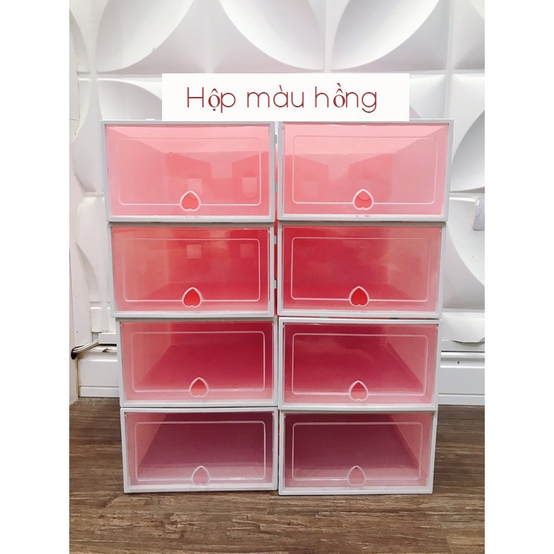 Hộp Đựng Giày Lắp Ghép Kệ Để Giày Dép Nam Nữ Size Lớn Tủ Đựng Giày Nắp Nhựa Cứng ( Lẻ 1 hộp )