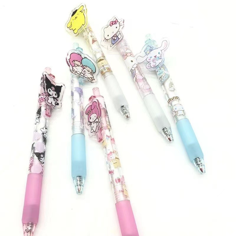 Bút Gel ngòi 0.5mm gắn icon hoạt hình dễ thương cho bé