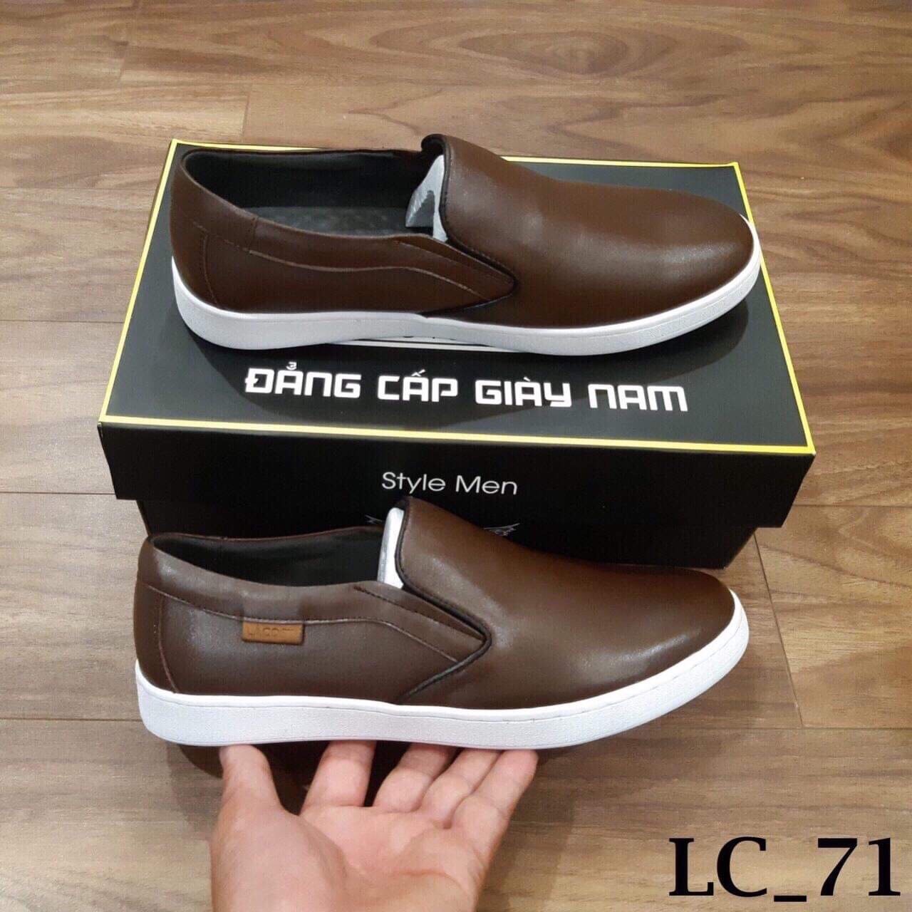 Giày lười da thật giày nam cao cấp LC71, cam kết sản phẩm đúng mô tả, chất lượng đảm bảo