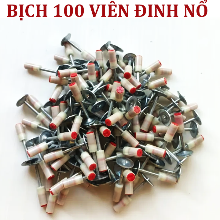 Đinh Đạn Nổ Chuyên Dùng Cho Máy Bắn Đinh Mini Đinh Bê Tông Kích Thước Đầu Đinh 7.3mm