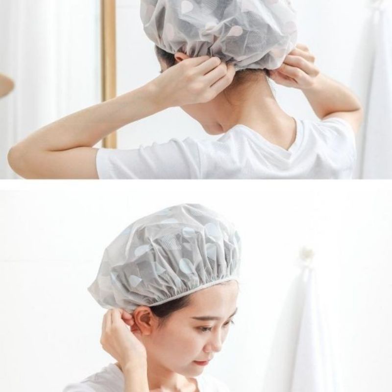 Mũ trùm tóc chống nước, ủ tóc bo chun