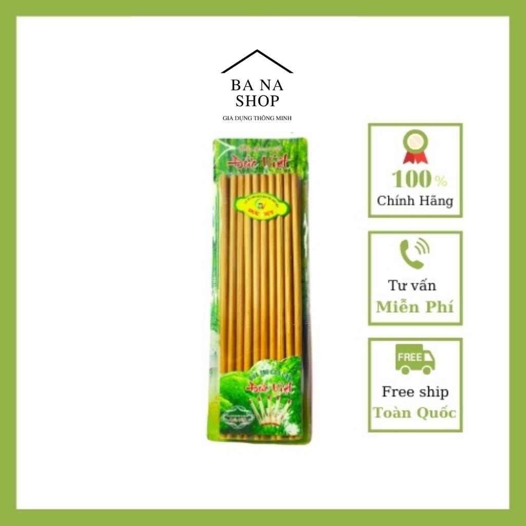 Đũa Tre Đức Việt Vỉ 10 Đôi Đũa Tranh Không Hóa Chất