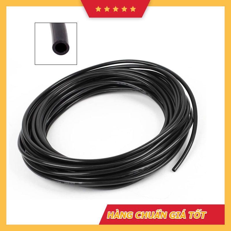 Ống dây dẫn LDPE tưới cây, dây phun sương 8mm, ống 8 li dùng trong hệ thống tưới màu đen hàng chuẩn - tính theo mét