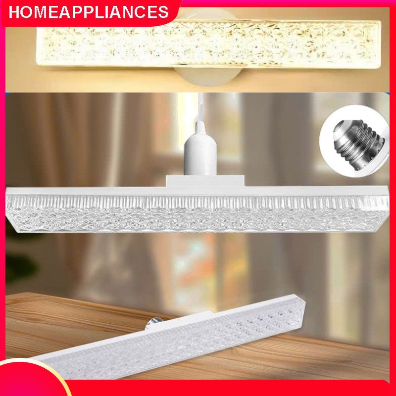 Bóng Đèn LED dài sáng 3 màu ánh pha lê hiện đại 28W tiết kiệm điện chuôi vặn E27