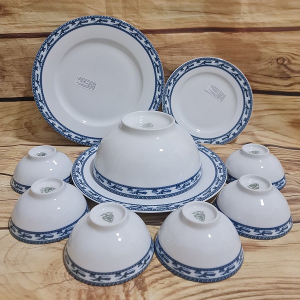 bộ bàn ăn cao cấp gốm sứ Minh Long họa tiết Chim Lạc - bộ bàn ăn cao cấp sứ minh long chim lạc