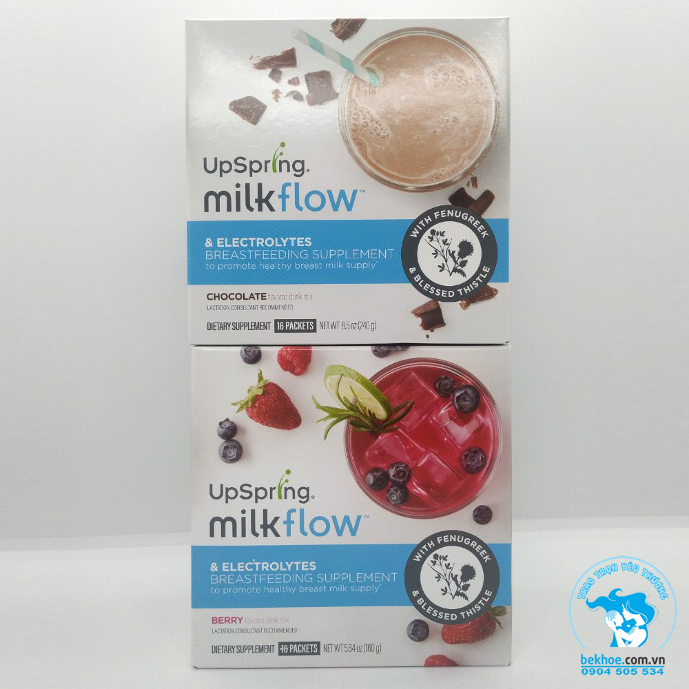 Ngũ cốc lợi sữa Upspring - Upspring Milk Flow chocolate và dâu