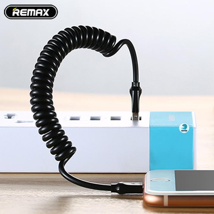 Cáp sạc lò xo cho Iphone Remax Rc-117i cổng lightning