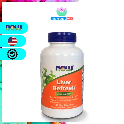 Viên uống giúp thải độc gan Now Liver Refresh 180 viên