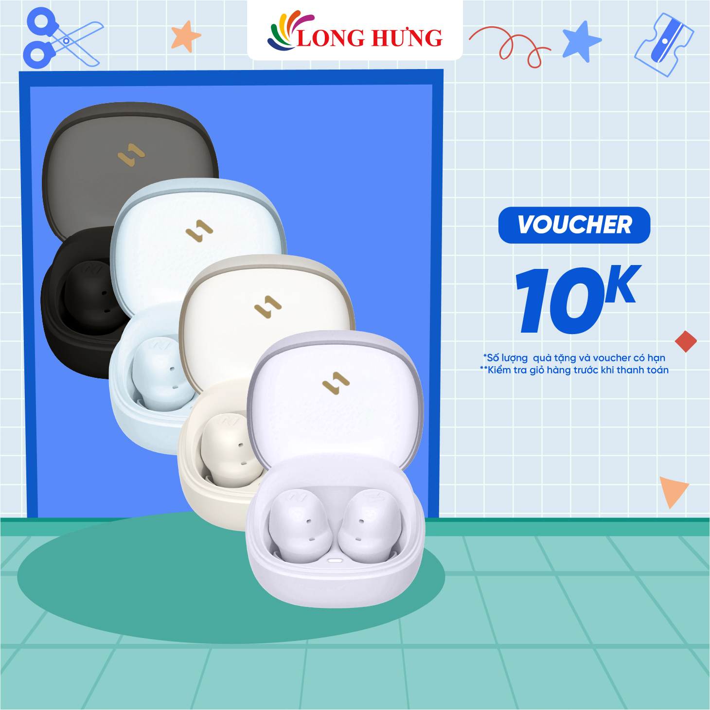 Tai nghe Bluetooth True Wireless Havit TW969 - Hàng chính hãng - Thiết kế nổi bật, tiện ích tối ưu, công nghệ Bluetooh 5.3, chất lượng âm thanh tuyệt vời