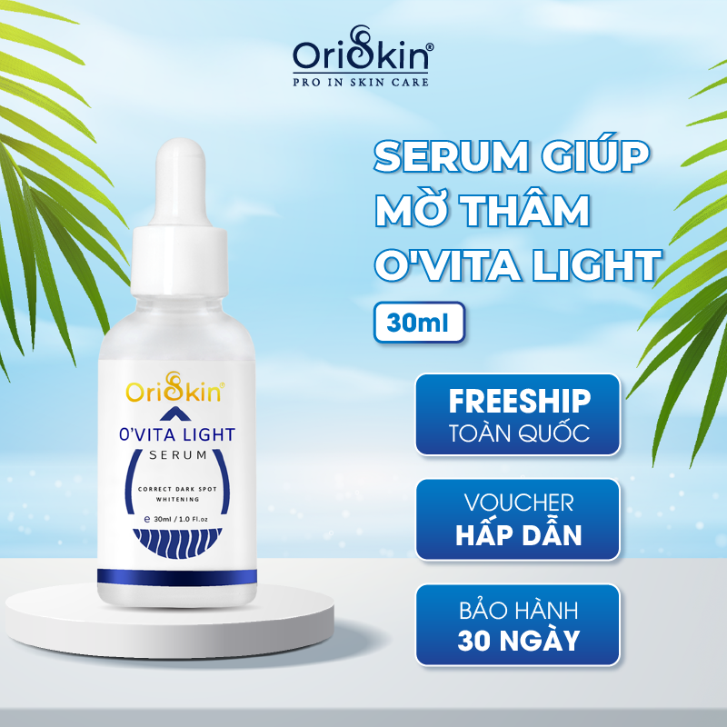 Serum Mờ ThâmTrắng Da Kiềm Dầu Và Se Khít Lỗ Chân Lông O’vita Light Serum 30ml