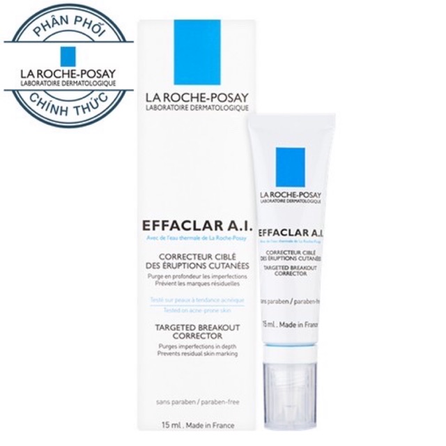 Kem mụn Laroche Posay Effaclar A.I 15ml