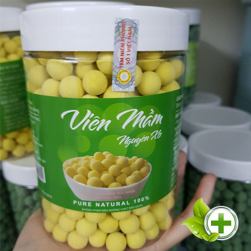 Viên mầm đậu nành nguyên xơ
