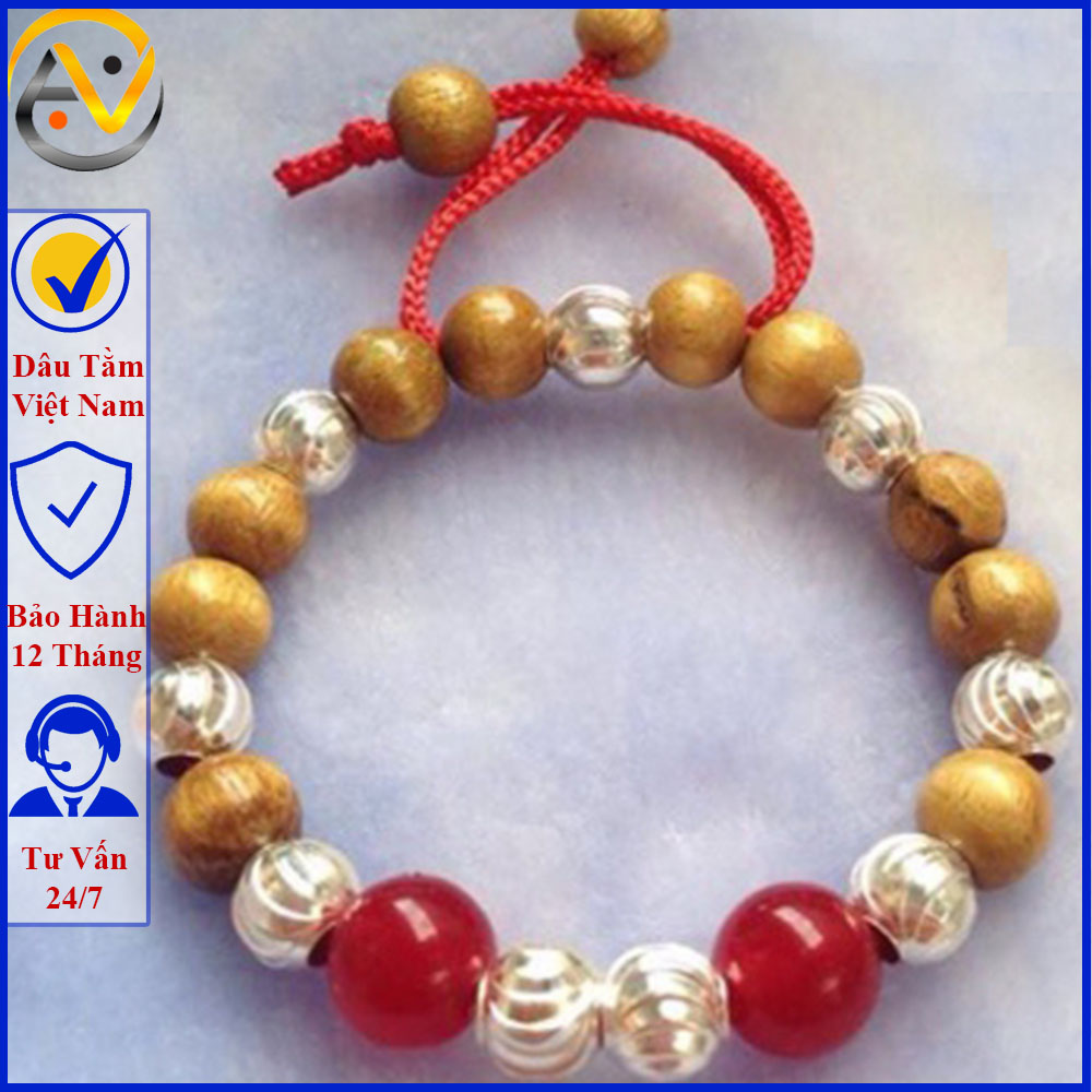 Vòng dâu tằm cho trẻ sơ sinh - Dâu tằm việt nam 100% giúp bé tránh gió hết khóc đêm - Bảo hành 12 tháng