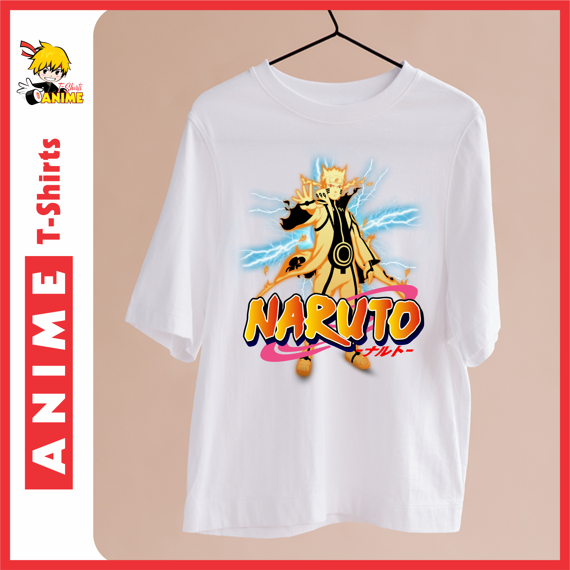 Áo thun Naruto trạng thái Hiền Nhân, Cữu Vỹ
