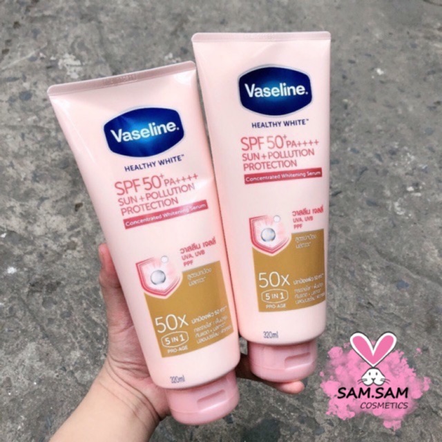 Sữa Dưỡng Thể Vaseline Perfect Serum 50X Tuýp 320ml