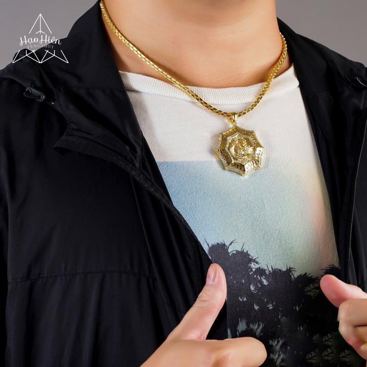 Dây chuyền nam hình Rồng đính đá Cao Cấp Hạo Hiên X.DC002-M38.D45 - Quà tặng ý nghĩa , quà sinh nhật, dây chuyền vàng, dây chuyền vàng nam, dây chuyền bạc, dây chuyền bạc nam, dây chuyền vàng nam 9999, dây chuyền vàng 18k